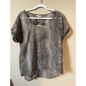 Lucca Couture Snakeskin Top